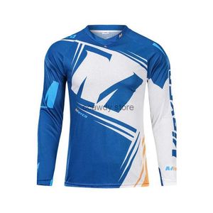 Heren T-shirts Heren Downhill Jerseys Zomersweatshirt Breathab Anti-uv-zonbescherming Vissen Jersey Sneldrogend Vissen Langdurig kledingH24129