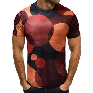 T-shirts hommes hommes s'habillant hommes printemps été décontracté haut chemisier col rond imprimé à manches courtes t-shirts hauts pure chemise habillée pour hommes