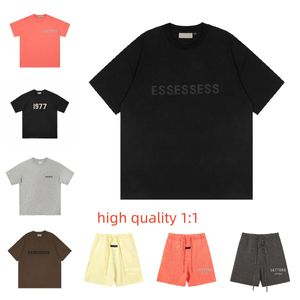 ESSTENIALS HOODIE T-SHIRTS MEN MEN DESSEN T-shirt Designers Essen Shirts Casual Short Tshirts poitrine Print Fashion TETTRESTES TEES ESTENIALS 8 6LU3