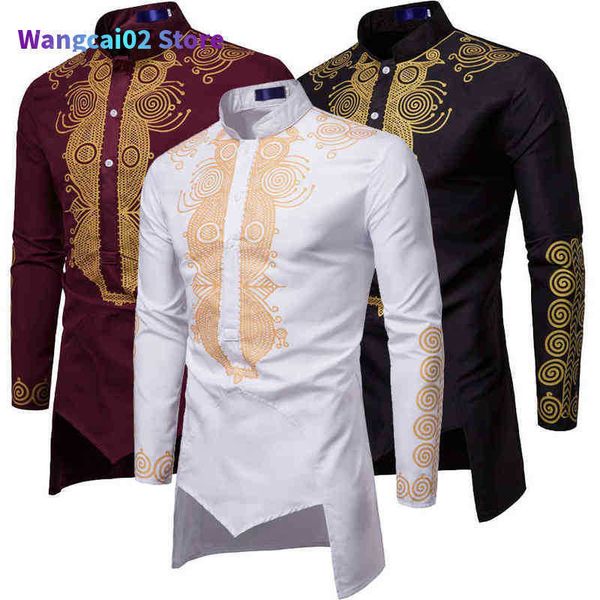 T-shirts pour hommes Hommes Mode Afrique Vêtements T-shirt Pulls longs Robe africaine Vêtements Hip Hop Robe Africaine Casual World Appar 022023H