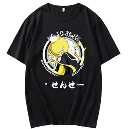 T-shirts hommes hommes mode vintage t-shirt japon assassinat classe korosensei anime motif manches courtes haut femme bla239h