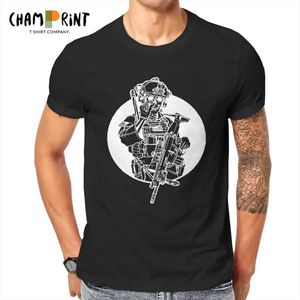 T-shirts masculins Group d'observations des hommes T-shirt Fog 100% coton Vintage à manches courtes cols ronds rond