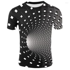 Hommes T-shirts Hommes Drôle 3D T-shirt D'été Vertigo Imprimé Compression Hypnotique Mâle Tops Chemise Casual Harajuku À Manches Courtes Fête Hommes T-shirts