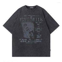 T-shirts hommes hommes hip hop streetwear t-shirt harajuku lettre personnes graphique imprimé t-shirt été chemise à manches courtes coton décontracté hauts