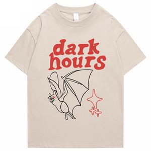 Mannen T-shirts Mannen Hip Hop T-shirt Streetwear Star Dark Bat Grafische T-shirt Zomer Korte Mouw T-shirt Harajuku Tops tees Katoen Losse 230625