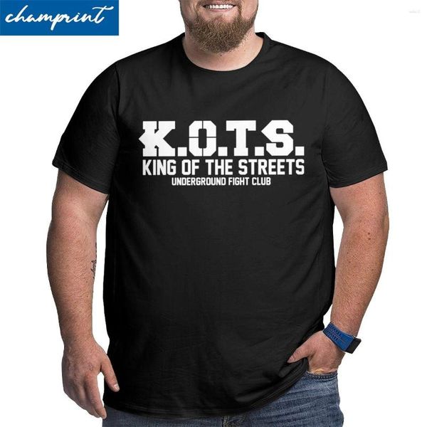 T-shirts masculins hommes roi des rues K.O.T.S. Fight Club Shirt Cotton Vections Vintage Big Tal Tee Tone Tize 4xl 5xl 6xl T-shirt