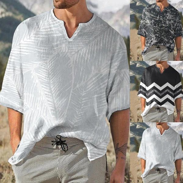T-shirts pour hommes hommes plaine hommes mode d'été décontracté fixer 3D impression numérique chemise à manches courtes haut mignon