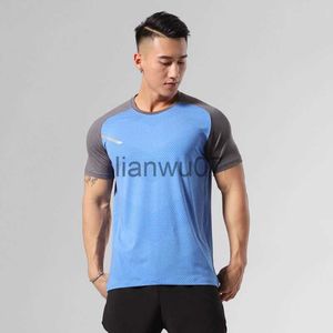 Heren T-shirts Heren Sneldrogend Ademend Korte mouw Running T-shirts Basketbal Fitness Training Jogging Sport Gym Tops Custom J230705