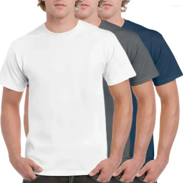 T-shirts pour hommes Hommes T-shirt à col rond Sports à séchage rapide avec absorption de la sueur Tissu respirant DIY Design d'impression pour l'été