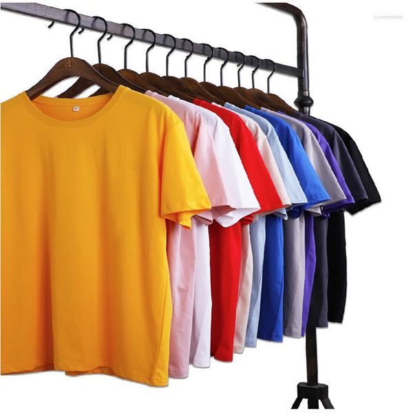 Hommes t-shirts hommes 2023 été couleur unie chemise hommes coton T-shirts planche à roulettes t-shirt hauts garçon Skate t-shirt