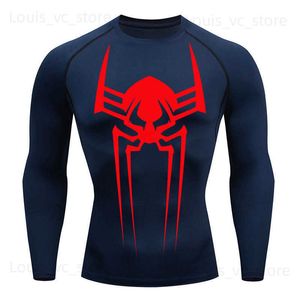 T-shirts pour hommes Hommes 2099 Sports Top Compression à séchage rapide Chemise à manches longues Seconde peau Gym Entraînement Court Fitness T-shirt de course Homme Porter T230910