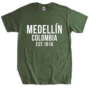 T-shirts pour hommes T-shirt de marque pour hommes T-shirt en coton d'été T-shirt imprimé drôle Medellin Est 1616 Pablo Escobar Taille européenne 230410