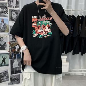 Mannen T Shirts mannen Cartoon Leuke Hond Shirt Zomer Harajuku Mode Hip Hop Y2k Koreaanse Stijl T-shirt Tops hoge Kwaliteit Katoenen Kleding