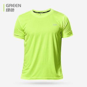 Heren t-shirts Men's Fitness Gym T Shirts 2020 Shirt Homme Running Men Designer Quick Dry T-shirts Running Slim Fit Tops Tees Sport Muscle Tee Z0424