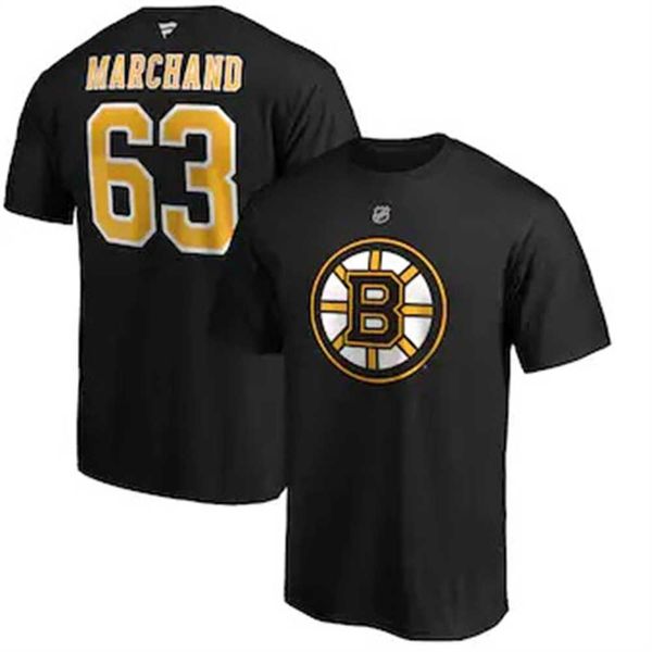 Camisetas para hombres Camiseta para niñas para hombres Impreso Boston Verano de gran tamaño Manga corta Osos marrones Camisa deportiva Harajuku para hombres Camiseta Equipo de hockey 022223H