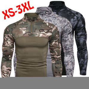 T-shirts pour hommes T-shirts tactiques d'uniforme militaire en plein air pour hommes T-shirt tactique à manches longues Camouflage T-shirt tactique Top 230321