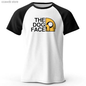 T-shirts pour hommes Raglan The Dog Face T-shirt imprimé drôle coton classique surdimensionné t-shirts graphiques pour femmes hommes chemise hauts T240105