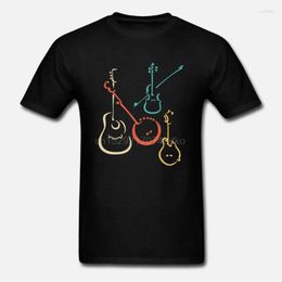 Camisetas para hombre Retro Bluegrass Guitars Banjos Fiddles Mandolins Shirt