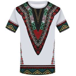 T-shirts pour hommes Chemise à col rond pour hommes Impression 3D Vêtements ethniques africains Été Nouveau T-shirt 2021 T230103