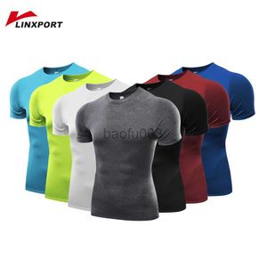 T-shirts pour hommes T-shirt de course pour hommes Compression Gym Vêtements Fitness Chemises Musculation Bodybuilding Sportswear Basketball Maillots Rash Guards J230531