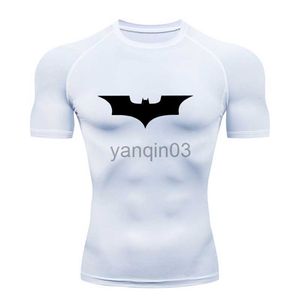 T-shirts voor heren heren met korte mouwen T-shirt zwarte compressie shirts lopen training t shirt hot-sale heren gym joggen strakke sporttoppen tees j230602