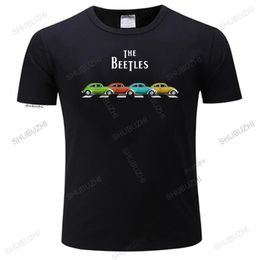 T-shirts pour hommes t-shirt d'été de haute qualité pour hommes Classic Vintage Buggy Car The Beetles Old Bugs Lover t-shirt à col rond mode unisexe noir 230504