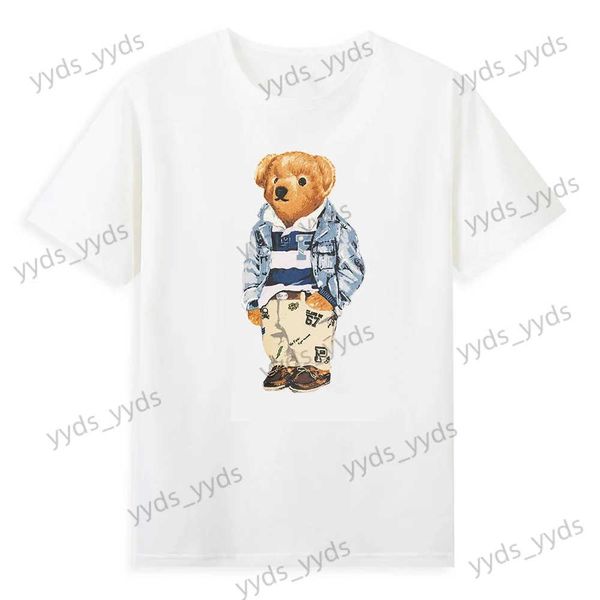 T-shirts pour hommes T-shirt pour hommes imprimé haut de luxe mignon motif animal T-shirt de haute qualité 2023 chemise de mode T-shirt de base T240124