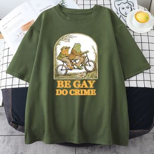 T-shirts pour hommes T-shirts pour hommes Be Gay Do Crime Fashion Print Hommes T-shirts À la mode T-shirts à col rond Simplicité T-shirt ample Cool Respirant Homme Top 230418