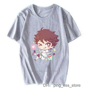 Heren T-shirts Heren T-shirts Chibi Oikawa Toru Haikyuu Voleybal Kwaliteit Mannen T-shirt Katoenen T-shirt Anime Tees Tops Harajuku Streetwear V1YV