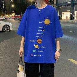 T-shirts pour hommes T-shirts pour hommes Vêtements Vêtements surdimensionnés Décontractés en pur coton Y2k Tops Streetwear Harajuku T-shirts graphiques à manches courtes 230613