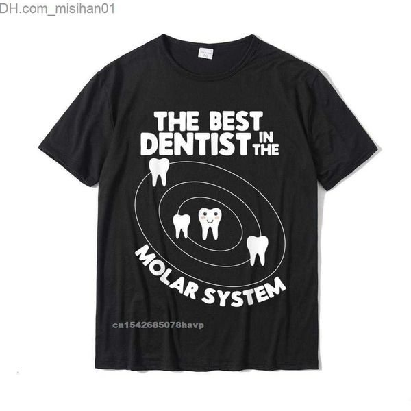 Camisetas para hombres Camisetas para hombres Dentista en el sistema molar Diseño Divertido Juego de palabras con dientes Camiseta Normal Top Camisetas clásicas Camisetas Algodón Hombre Z230703