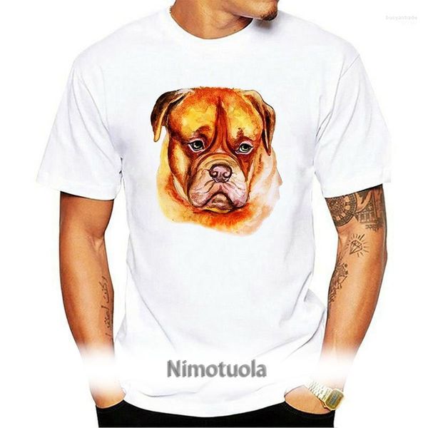 Camisetas masculinas camisetas para hombres mastiff french burdeos dog camiseta -image por camisa de verano