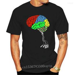 Heren t shirts heren t-shirts zomers bedrukt shirt elastisch t-shirt brain thrumb drive digitale it fitness casual merk mannen kleding