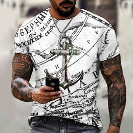 T-shirts pour hommes T-shirts pour hommes T-shirts d'été à manches courtes Casual T-shirt en vrac surdimensionné Hommes T-shirt Mosaïque Imprimer Chemise de mode Tops T-shirts pour