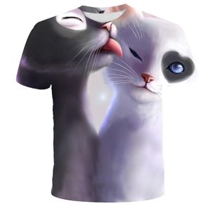 T-shirts voor heren Heren T-shirts Dames en heren 3D-geprint Casual Mooie interessante stijlen Westerse dameskleding 190D