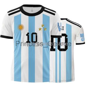 T-shirts voor heren T-shirts voor heren New Argentin Number 10 Print T-shirts Streetwear Sportswear T-shirt Dames Heren Argenti 3 Stars Oversized tops T-shirt0225V23 x0706