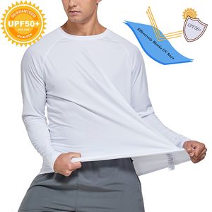 Camisetas para hombre UPF 50 Camisetas de manga larga Protección solar SPFUV Pesca Senderismo Camisetas para correr Rashguard Swim Shirts 230607