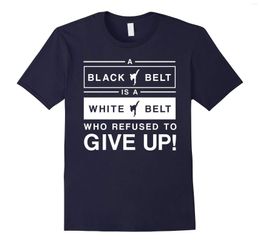 Camisetas para hombre, camiseta para hombre, un cinturón negro es blanco, camiseta de artes marciales de Taekwondo, camisetas para mujer RT