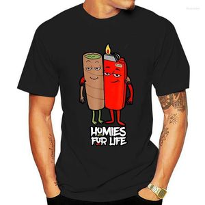 Hommes t-shirts hommes chemise drôle Homies pour la vie graphique t-shirts Kawaii vêtements Harajuku dessin animé mâle été hauts Camiseta Hombre