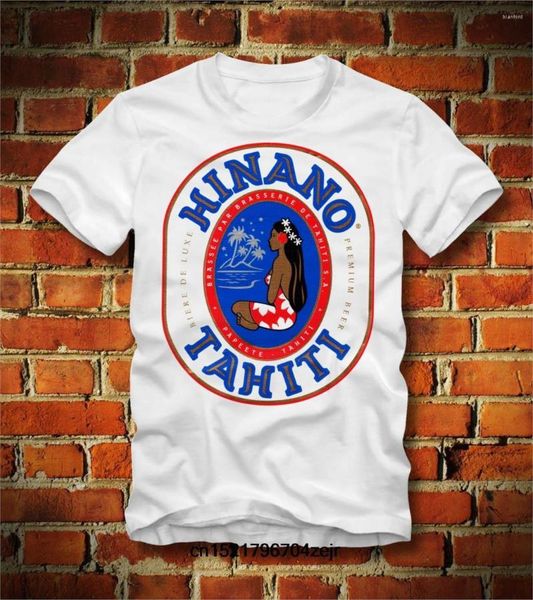 Camisetas para hombre, camiseta para hombre, camiseta Hinano Beer Papeete Tahiti Polynesia S, camiseta novedosa para mujer