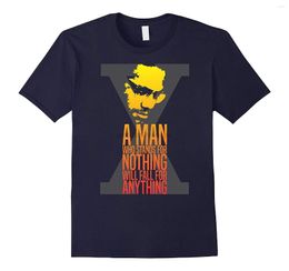 Camisetas para hombre, camiseta para hombre, camiseta con citas de Malcolm X, camisetas para mujer RT