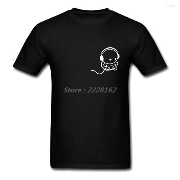 T-shirts pour hommes Chemise pour hommes Casque de musique Mélange à la mode de luxe Cadeau drôle Conceptions coréennes T-shirt Vêtements pour grand garçon