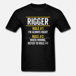 T-shirts pour hommes Chemise pour hommes Rigger Rules Always Right Funny Job Gift(1) T-shirt pour femmes