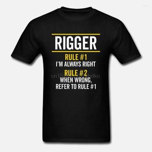 T-shirts pour hommes Chemise pour hommes Rigger Rules Always Right Funny Job Gift(1) T-shirt pour femmes