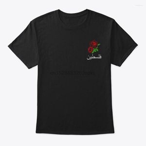 Heren t shirts heren shirt rozen Arabisch red palestina pocket dames t-shirt