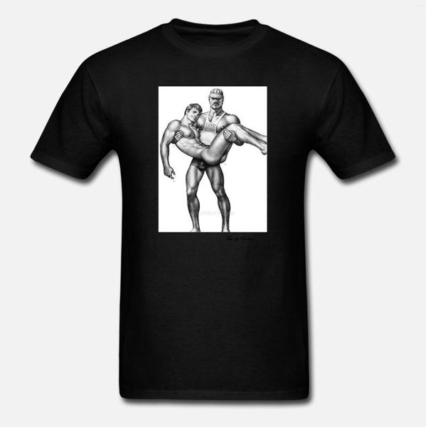 Camisetas para hombre, camiseta para hombre, camiseta blanca de Tom Of Finland Life Guard, camiseta novedosa para mujer