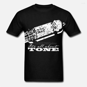 T-shirts pour hommes T-shirt à manches courtes pour hommes Amplis à lampes All About Tone Guitar Shirt T-shirt pour femmes