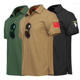 T-shirts pour hommes T-shirt à manches courtes pour hommes Tactique Extérieur Séchage rapide Lâche Grande Taille Stretch US Army Special Forces Military Training