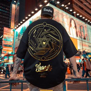 Heren t shirts mannen zomer t-shirts hiphop oversized goth kleding losse casual shirt schattige korte mouw huizen gotische stijl harajuku m-8xl