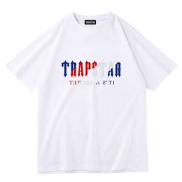 T-shirts pour hommes T-shirts d'été pour hommes Trapstar London Marque T-shirts à manches courtes Femme Coton Lettre Vrouwen Korte Mouwen T-shirts décontractés 230613